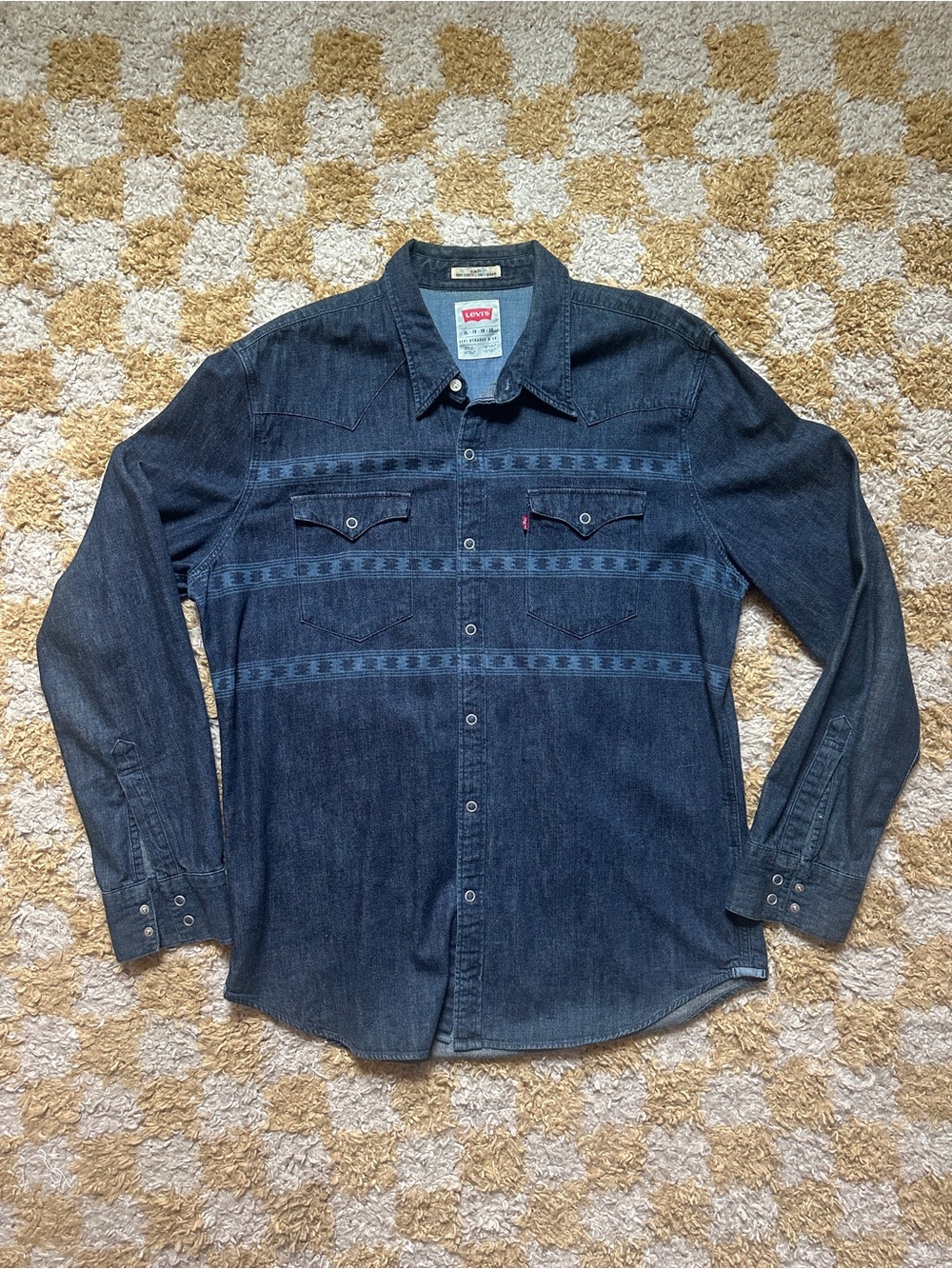 Levi’s Western Style Denim Snap Button Down Shirt